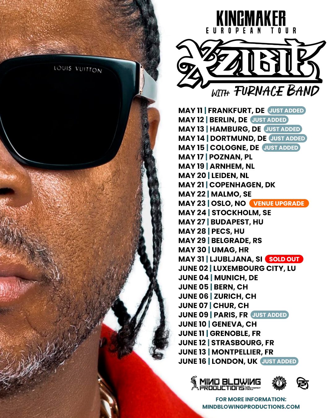 Xzibit Tour Poster 2026